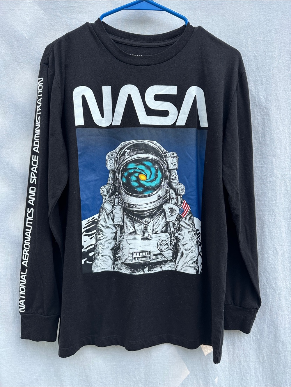 Chemistry NASA Black Graphic Tee with White Logo